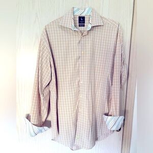 Tailorbyrd Long Sleeve Flip Cuff Cotton Shirt - XL